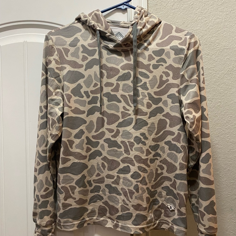 BURLEBO Camo Long Sleeve Hoodie